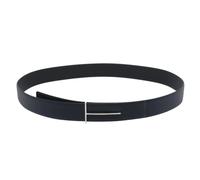 Tom Ford - Cintura Slim T Reversibile in Pelle Grain - - Accessories - Uomo - Blu - 110 CM