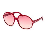 Tom Ford Claude-02 Ft 0991 Occhiali Da Sole Donna Rosso Oversize Rosso 61mm
