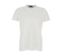 Tom Ford - Cotton Silk SS T-Shirt - - Tops - Uomo - Bianco - L