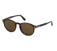 TOM FORD Uomo TOM FORD FT0834 DANTE 52J Occhiali da sole Acetato Havana Marrone Rotonda Normale