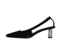 Tom Ford - Décolleté Slingback in Velluto con Cristalli - - Shoes - Donna - Nero - 37 EU