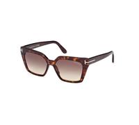 TOM FORD Donna FT1030 WINONA 52F Occhiali da sole Acetato Cat Eye Normale Sfumato