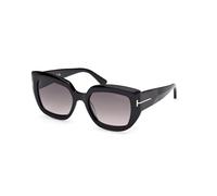 TOM FORD Donna FT1192 SALTZMAN 01B Occhiali da sole Acetato Nero Fumo Farfalla Normale