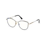 TOM FORD Donna FT5667-B 005 Montature da vista Metallo Nero Cat Eye Normale Anti luce blu - per PC