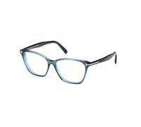 TOM FORD Donna FT5949-B 092 Montature da vista Acetato Blu Cat Eye Normale