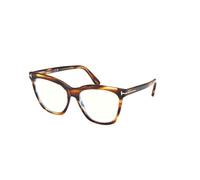 TOM FORD Donna FT6042-B 55 Montature da vista Acetato Havana Farfalla Normale