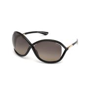 TOM FORD Donna TOM FORD FT0009 WHITNEY 01D Occhiali da sole Iniettato Nero Grigio Geometrica Polarizzata