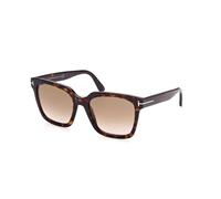 TOM FORD Donna TOM FORD FT0952 SELBY 52F Occhiali da sole Acetato Havana Marrone Squadrata Normale Sfumato