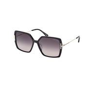 TOM FORD Donna TOM FORD FT1039 JOANNA 01B Occhiali da sole Acetato Nero Grigio Farfalla Normale Sfumato