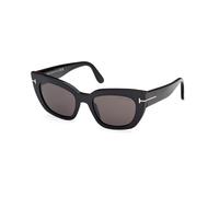 TOM FORD Donna TOM FORD FT1190 ATHENA 01A Occhiali da sole Acetato Nero Fumo Cat Eye Normale