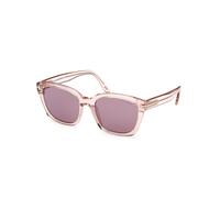 TOM FORD Donna TOM FORD FT1216 HAYLAY 72Y Occhiali da sole Acetato Rosa Viola Squadrata Normale