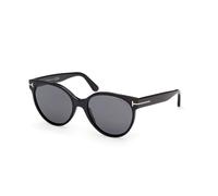 Tom Ford Tallulah-02 Ft1311 Occhiali Da Sole Donna Nero Rotondo Grigio 56mm Polarizzato