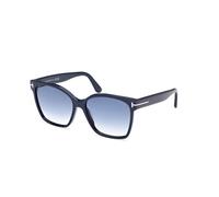 TOM FORD Donna TOM FORD FT1312 IRIS-02 90W Occhiali da sole Acetato Blu Blu Farfalla Normale