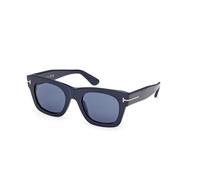 TOM FORD Donna TOM FORD FT1314 EMMA-02 90V Occhiali da sole Acetato Blu Blu Squadrata Normale