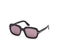 TOM FORD Donna TOM FORD FT1342 LANA-02 01Y Occhiali da sole Acetato Nero Viola Squadrata Normale