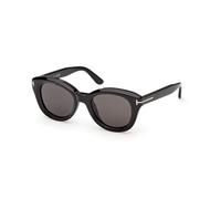TOM FORD Donna TOM FORD FT1344 NIKA-02 01A Occhiali da sole Acetato Nero Fumo Rotonda Normale
