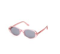 TOM FORD Donna TOM FORD FT1364 IGGY 72A Occhiali da sole Acetato Rosa Fumo Rotonda Normale