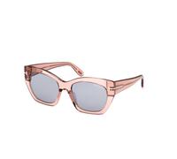 TOM FORD Donna TOM FORD FT1422 JONI-02 72A Occhiali da sole Acetato Rosa Fumo Farfalla Normale