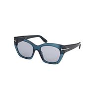 TOM FORD Donna TOM FORD FT1422 JONI-02 87A Occhiali da sole Acetato Turchese Fumo Farfalla Normale