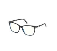 Tom Ford Ft 5762-b Blue Block Occhiali Da Vista Donna Nero Farfalla