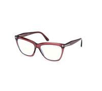 TOM FORD Donna TOM FORD FT6064-B 071 Montature da vista Acetato Bordeaux Cat Eye Normale