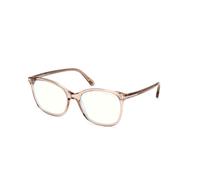 Tom Ford Ft6089-b Blue Block Eyeglasses Donna Marrone Geometrico