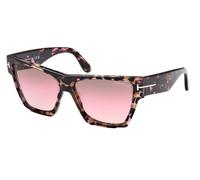 Tom Ford Dove Ft 0942 Occhiali Da Sole Donna Avana Cat-eye Rosa 59mm