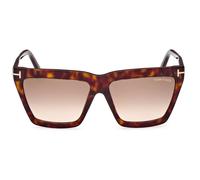Tom Ford Eden Ft 1110 Occhiali Da Sole Donna Avana Geometrico Marrone 56mm