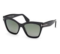 Tom Ford Elvira FT1217 01R Polarized, Polarizzato, Nero, Plastic, Donne occhiali da sole 55