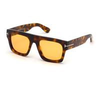 Tom Ford Fausto FT0711 56E, Avana, Plastic, Uomini occhiali da sole 53