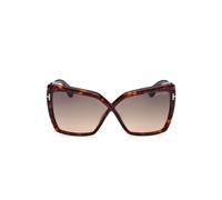 Tom Ford Fiore Ft1195 Occhiali Da Sole Unisex Avana Farfalla Grigio 63mm