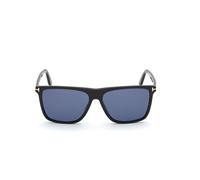 Tom Ford Fletcher Ft 0832 Occhiali Da Sole Uomo Nero Geometrico Blu 57mm