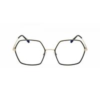 Tom Ford Ft 5615-b Blue Look Occhiali Da Vista Donna Nero Geometrico 55mm