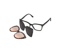 Tom Ford Ft 5641-b .c Blue Block Occhiali Da Vista Donna Nero Geometrico