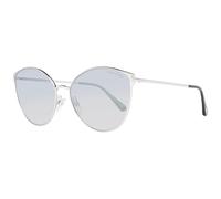 Tom Ford FT0654 18C Women's Sunglasses - Shiny Rhodium Frame, Smoke Mirror Lenses
