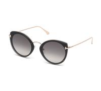 Tom Ford FT0683 01B Women's Sunglasses - Shiny Black Frame, Gradient Smoke Lenses