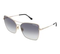 Tom Ford FT0738 28B Women's Sunglasses - Shiny Rose Gold Frame, Gradient Smoke Lenses