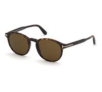 TOM FORD Uomo TOM FORD FT0834 DANTE 52J Occhiali da sole Acetato Havana Marrone Rotonda Normale