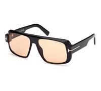 Tom Ford FT1101 01E, Nero, Acetate, Unisex occhiali da sole 58