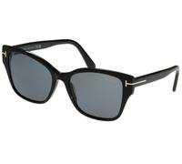 TOM FORD Donna FT1108 ELSA 01D Occhiali da sole Acetato Nero Grigio Farfalla Polarizzata