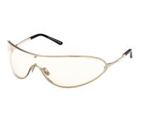 Tom Ford Brady-02 Ft 1396 Occhiali Da Sole Unisex Oro Mascherina Giallo