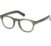 TOM FORD Uomo TOM FORD FT5629-B 096 Montature da vista Acetato Verde Rotonda Normale