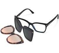 Tom Ford FT5641-B 001, Nero, Acetate, Donne occhiali 53