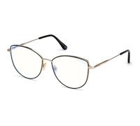 TOM FORD Donna TOM FORD FT5667-B 005 Montature da vista Metallo Nero Cat Eye Normale Anti luce blu - per PC
