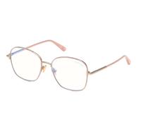 Tom Ford Ft5685-b Blue Block Occhiali Da Vista Donna Rosa Geometrico