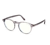 TOM FORD Uomo FT5833-B 20 Montature da vista Acetato Grigio Rotonda Normale