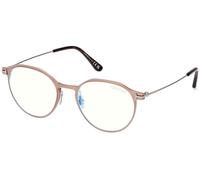 Tom Ford FT5866-B 035, Marrone, Metal, Unisex occhiali 52