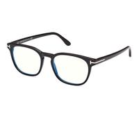 Tom Ford FT5868-B 001, Nero, Acetate, Uomini occhiali 53