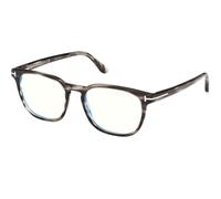 Tom Ford Ft5868-b Blue Block Occhiali Da Vista Uomo Grigio Squadrato