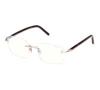TOM FORD Uomo TOM FORD FT5934-B 028 Montature da vista Metallo Oro Squadrata Normale